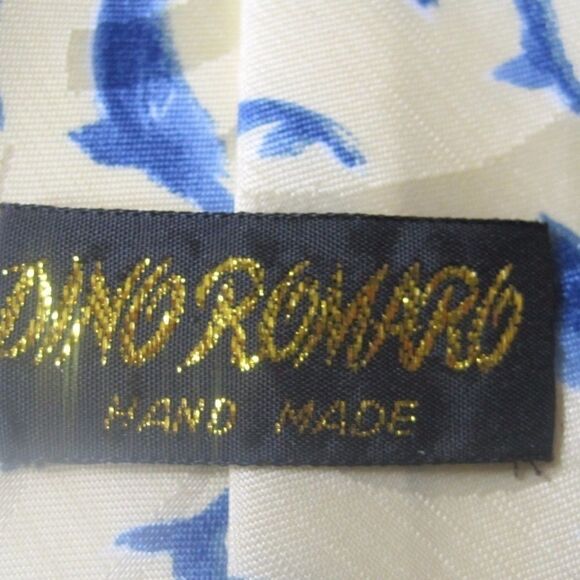 🌹DINO ROMARO Handmade Mens Tie Dolphin Necktie - Picture 5 of 5